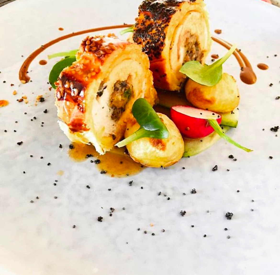 Feuilleté de filet mignon de porc doré et croustillant