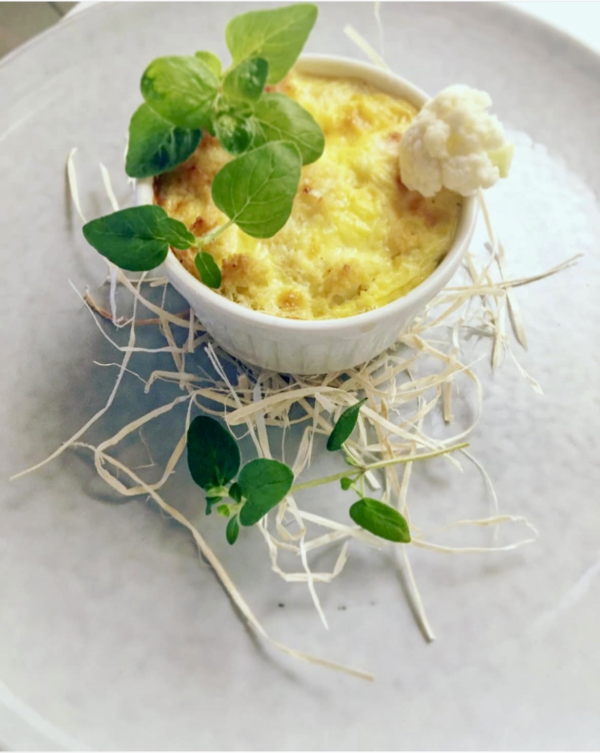 Gratin de choux-fleurs doré au four